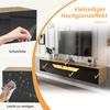 TV Schank, Lowboard Hochglanz hängend LED, TV Board Fernseherschank Falttür, TV-Ständer Wandmontierte TV-Regale 180cm Wohnzimmer, Esszimmer,