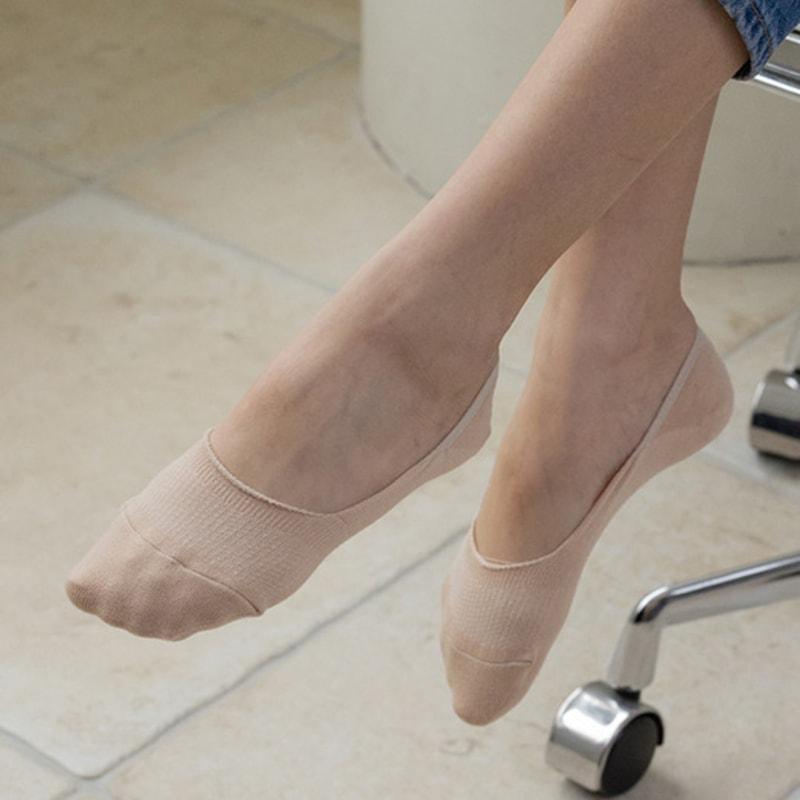 STUDIO SOCKSTOP [10PACK] Women's Front Nose Reinforced Mesh Fake Socks 4 COLORS