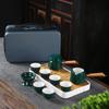Ceramic high-end portable kung fu travel tea set business real estate banking corporate gifts