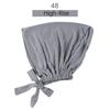 Solid Color Elastic Tie-Back Modal Undercap Hijab Scarf Adjustable Kufi Cap