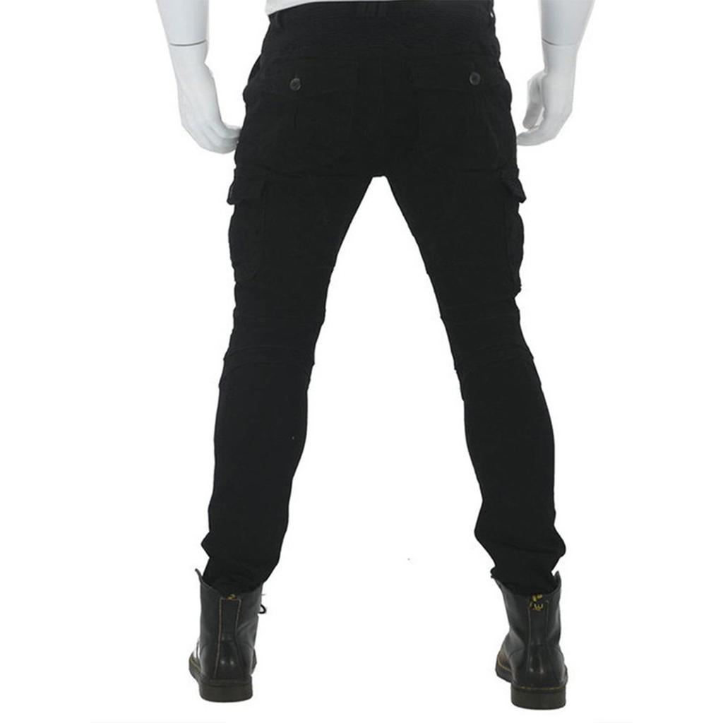 Men's Cycling Jeans Motorcycle Anti-Fall Breathable Wear-Resistant Four Seasons Overalls