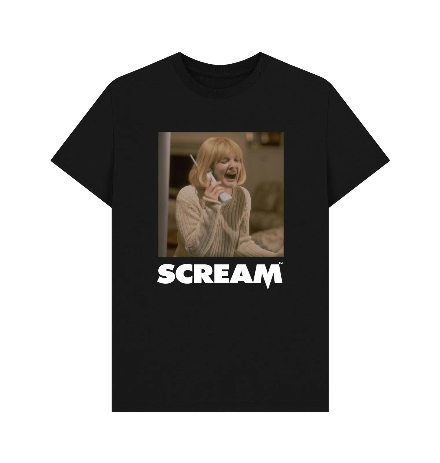 PREMIUM OFFICIAL Scream Scream Official Phone Call Graphic Black T-Shirt XL