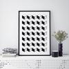 Black and White Pattern Poster