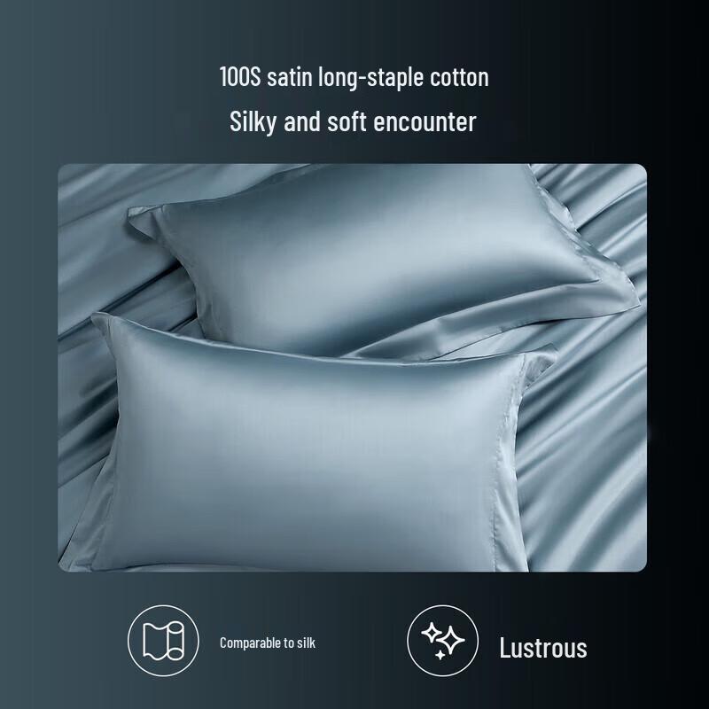 Mercury Carlos Long-Staple Cotton Sateen 4-Piece Bedding Set