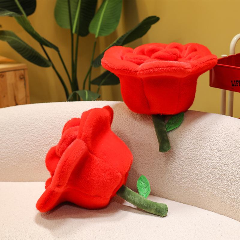 New Plush Rose Bouquet Cross-border New Creative Valentine's Day Gift for Girls Confession Doll Home Decoration