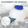 1Set Coolant Expansion Overflow Tank With Cap Sensor For VW Cabrio No.1H0121407A