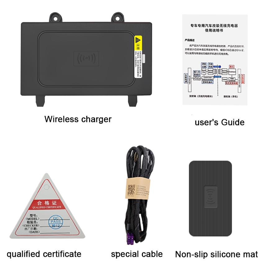 

Новый! Автомобильное беспроводное зарядное устройство QI 15 Вт, держатель для телефона с быстрой зарядкой, беспроводное зарядное устройство для Mercedes-Benz GLE GLS 400 450 2025