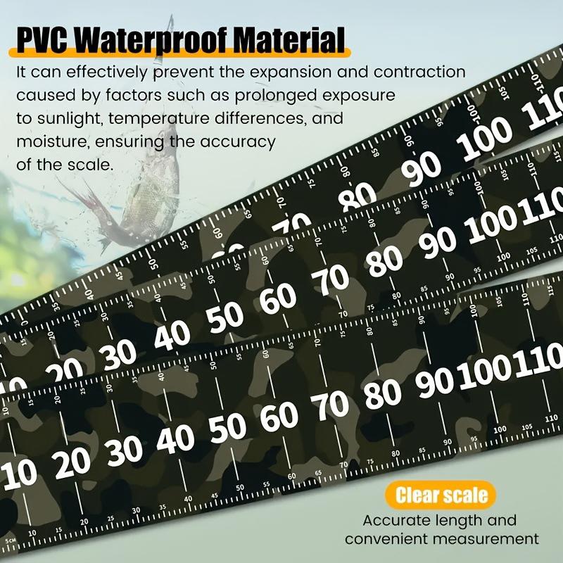 Fish Measuring Ruler Waterproof And Adhesive Fishing Ruler Fishing Soft Ruler Measuring Fishing Equipment