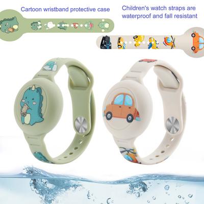 Wasserdichtes Armband für Airtag Kinderfreundliche Hülle mit Sicherheitsverschluss Schutzarmband mit AirTag Tracker für Erwachsene