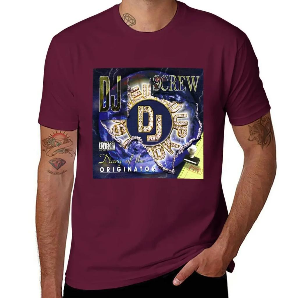 Dj Screw T-Shirt Heavyweights for a Boy Tees Men Workout Shirt
