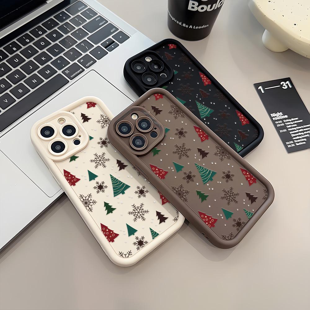 Christmas Phone Case for iPhone 11 13 12 14 15 16 Pro Max XR XS Samsung A15 A55 A05 Redmi 12 13C OPPO A16 A18 Reno 11 Vivo Y17S Y12 Infinix Note 40