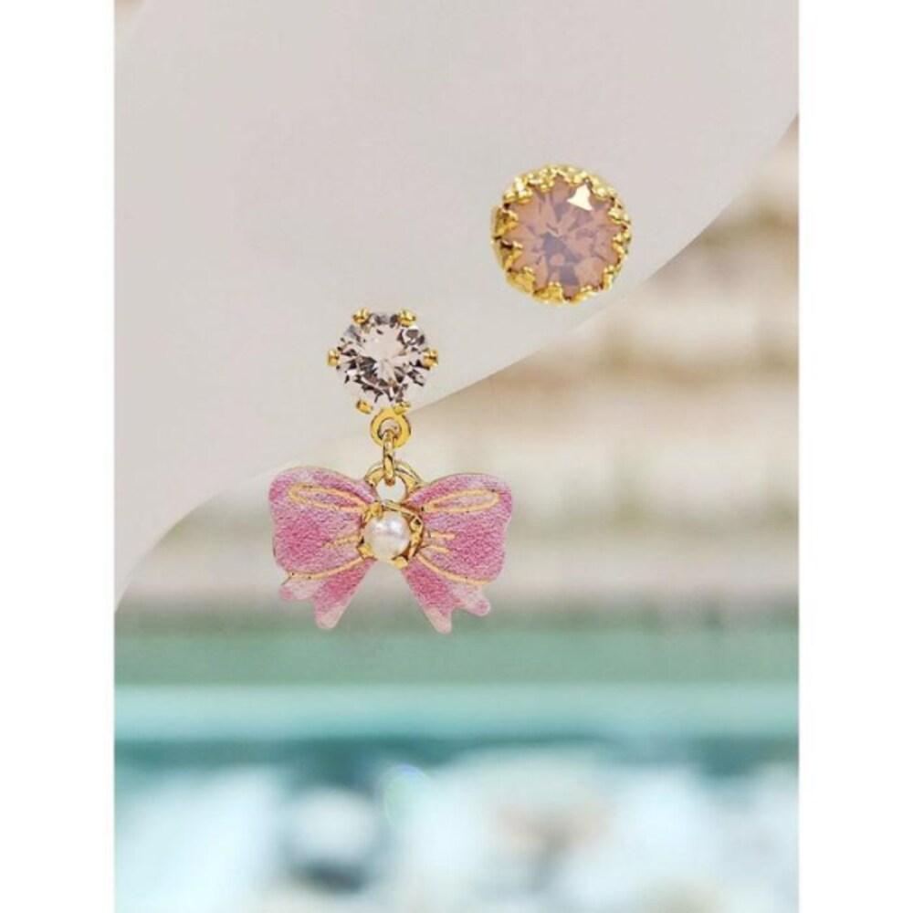 Volare Save Zone 03 Volare Poco Pink Ribbon Anklet Earrings Savsss1524 (14732484)