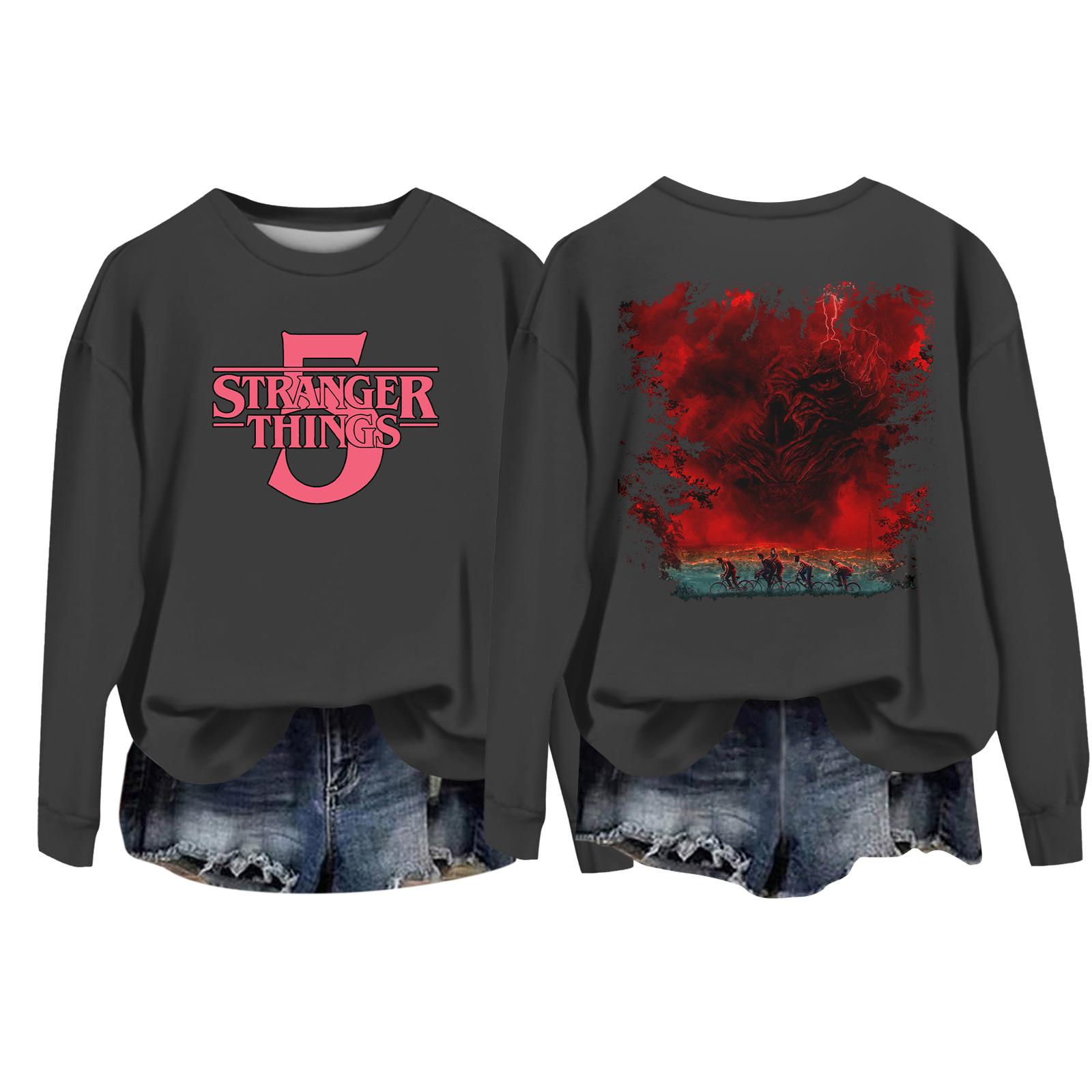 

Женский повседневный пуловер с круглым вырезом и длинным рукавом с принтом ко Дню святого Валентина XXL