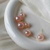Pink Mermaid Ji Steamed Buns Artificial Pearl Earrings Female Small and Exquisite Earrings High-end Earrings