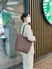 High-Quality Top Layer Cowhide Geometric Folding Tote Bag with Large Capacity