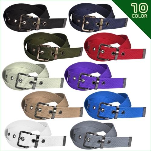 KASAJIMA 32mm Nylon 1P Work Belt (Black Nickel), Men's Size L, Navy [K1P]