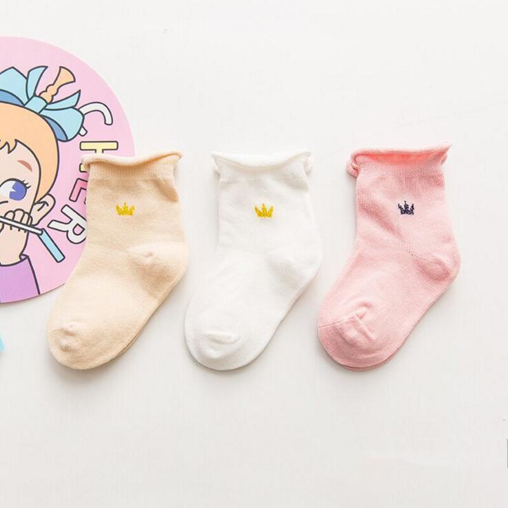 1 pár dětských ponožek pantoflíčků pro holčičky a chlapečky, novorozenecké doplňky, protiskluzové, pro děti a batolata, dárek, kojenecké potřeby, dětské oblečení s korunou a kotvou