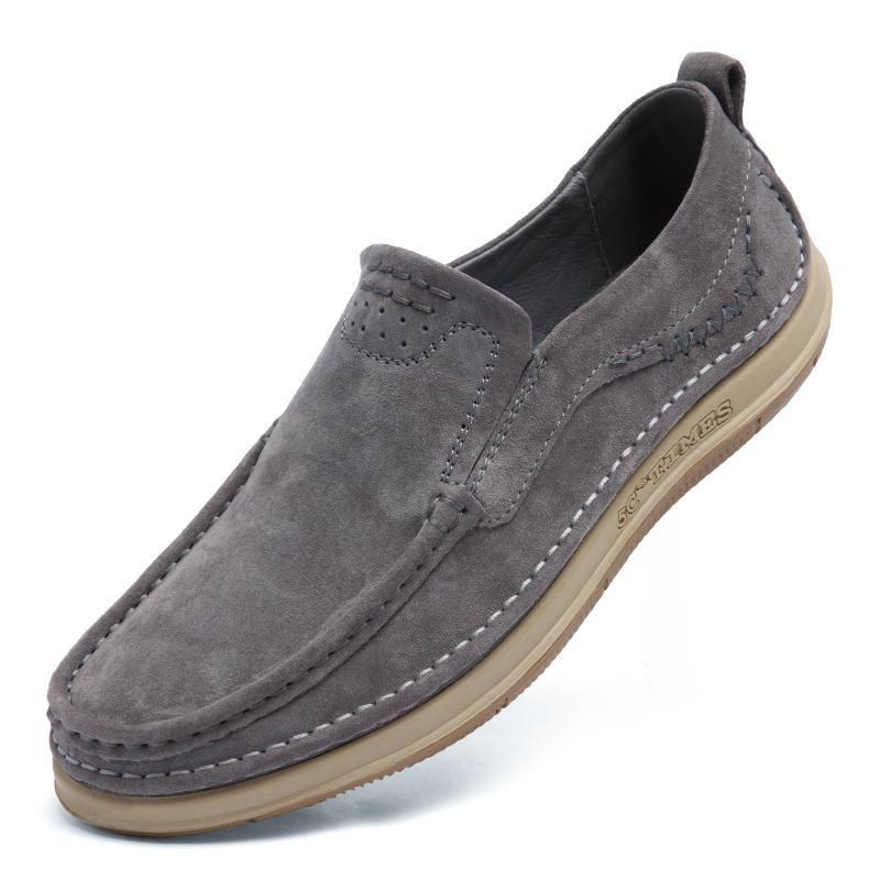 Fashion Stylish Hot-selling Men Loafers Casual Leather Man Handmade Sneakers Soft Sole Treking Footwear Moccasins Business Walking Flats