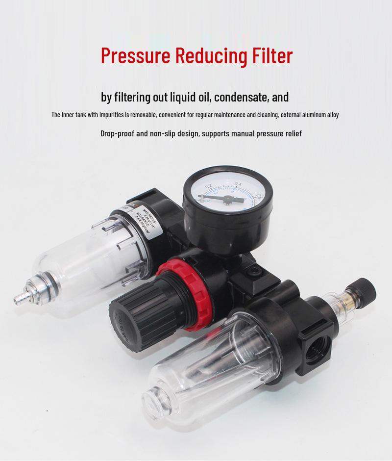 Airtac AFC2000 Doppio Filtro Pneumatico dell'Aria e Separatore Olio-Acqua