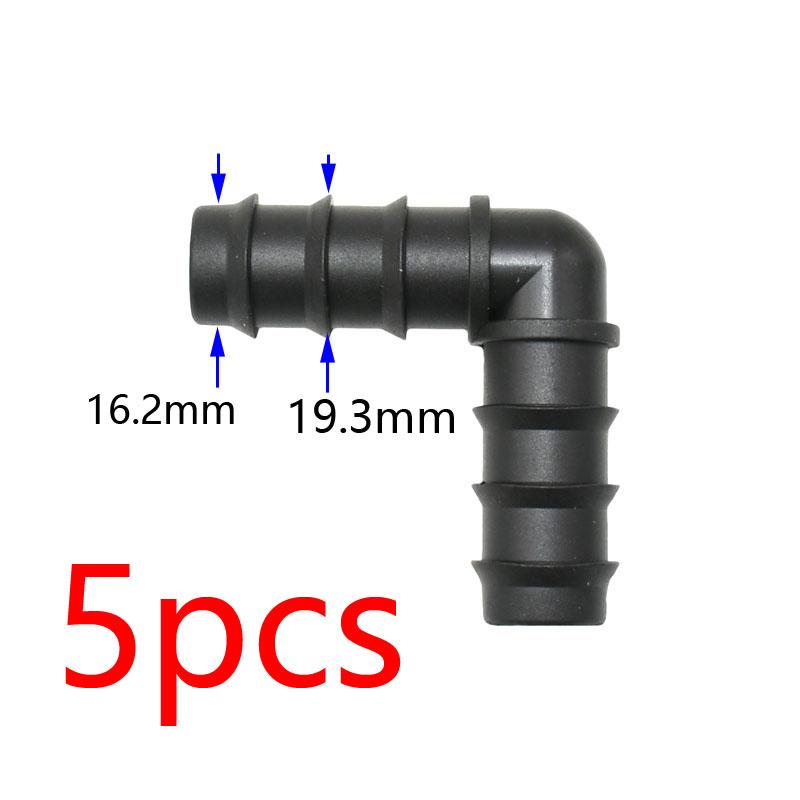 1/2 3/4 1 Inch Garden Hose Tee Elbow End Plug Straight Connector 16/20/25mm PE Hose Water Splitter Repair 90 Degree Connector