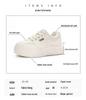 Women's 2024 Spring Magnetic Vibration Massage Shoes - Casual, Thick-Soled, Versatile Sports Shoes In White with Plus Velvet