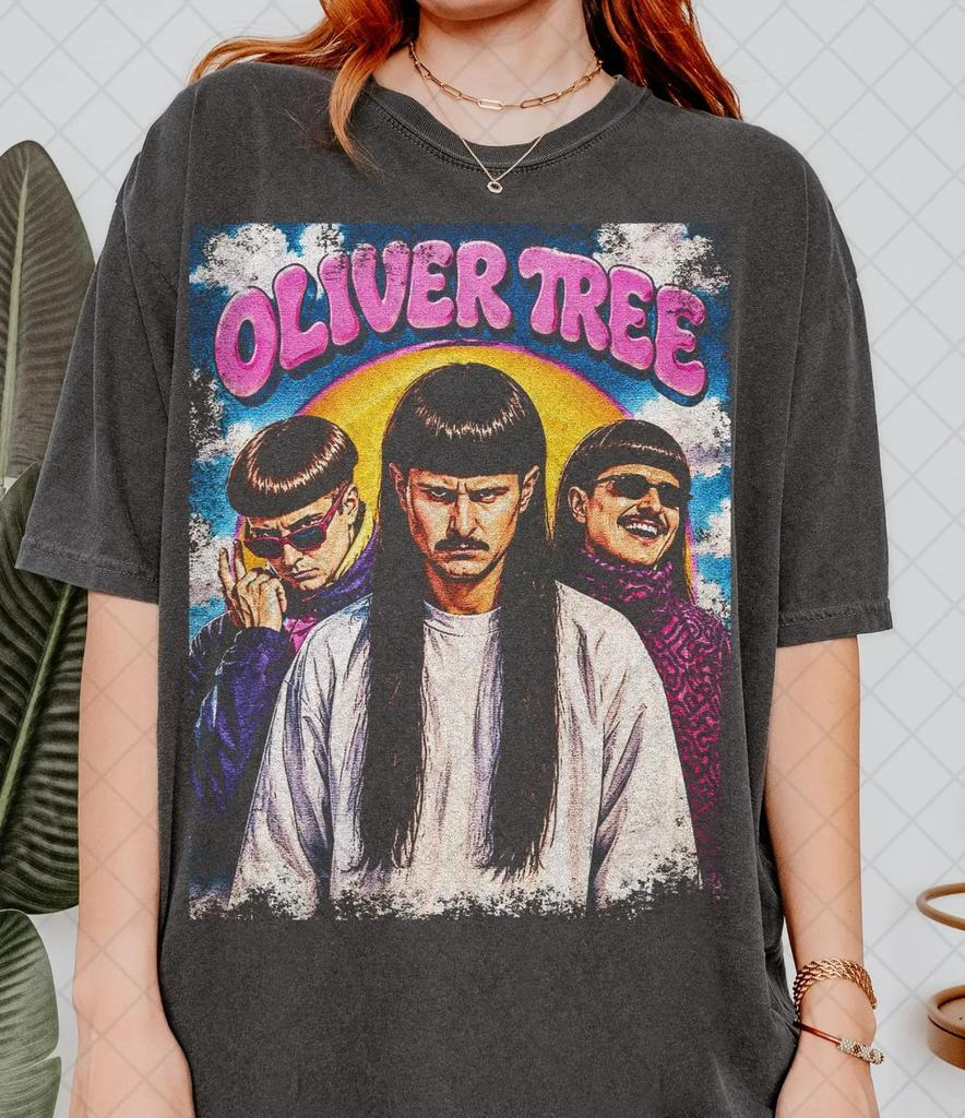 Maglietta Retro Vintage Oliver Tree, Camicia Retro Anni '90 Oliver Tree, Fan di Oliver Tree S