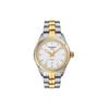Orologio al Quarzo Serie Pr100 Bracciale Bicolore Acciaio 33mm Quadrante Bianco Cassa Acciaio Inossidabile Orologi Donna Argento Oro T101.210.22.031.00