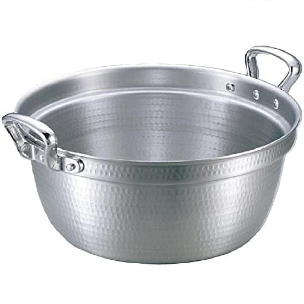 Akao Aluminum DON Hammered Round Pot 36cm Aluminum Alloy, Handle (Aluminum Die-cast) Japan AEV02036