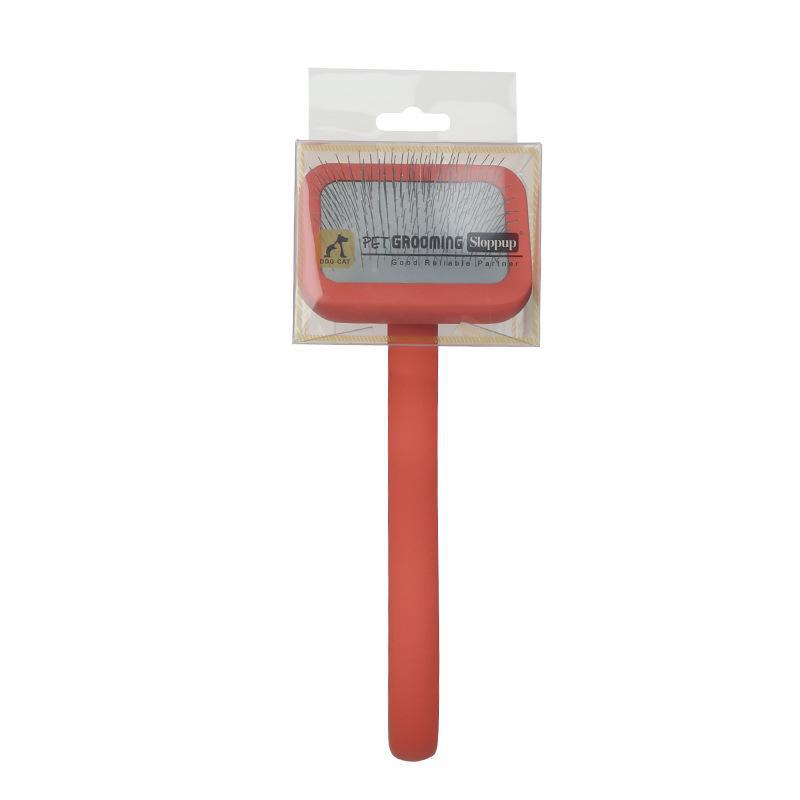 Solid Wood Pet Comb with Fluffy Needles and Detangle Knife
