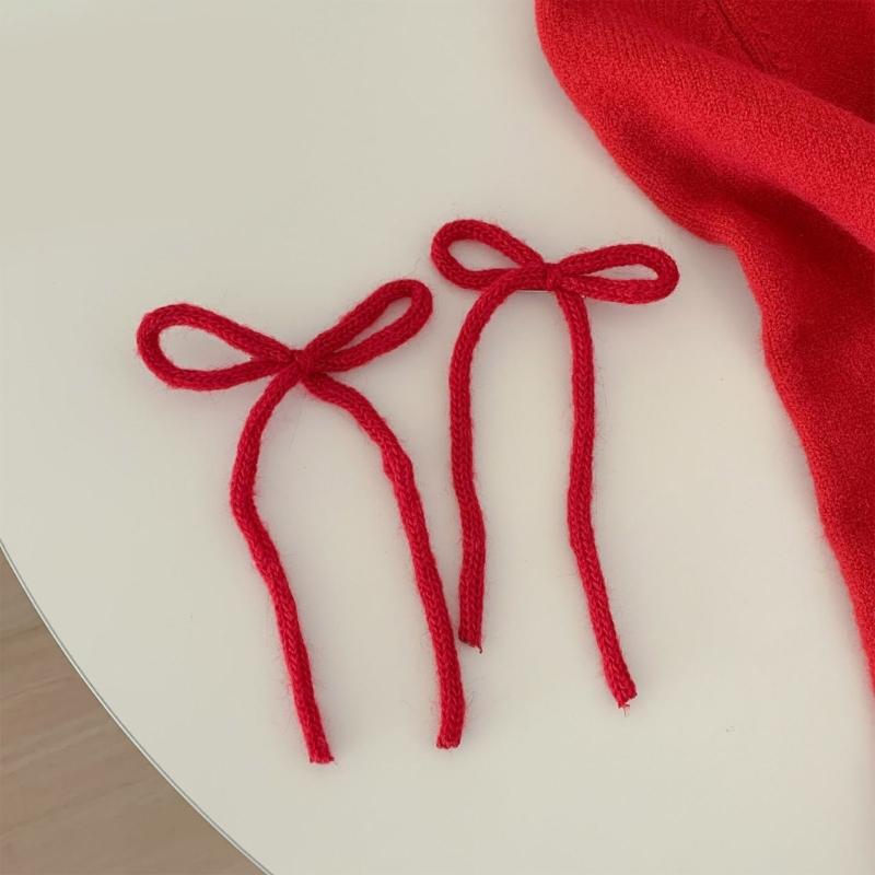 Cute Fairy Flat Clips Hairpin 2000s Style Balletcore Headdress Bunches Accessories Elegant Bowknot Cute Headdress