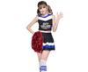 Costum Cosplay Cheerleader Negru Naissant Set Pompom & (M)