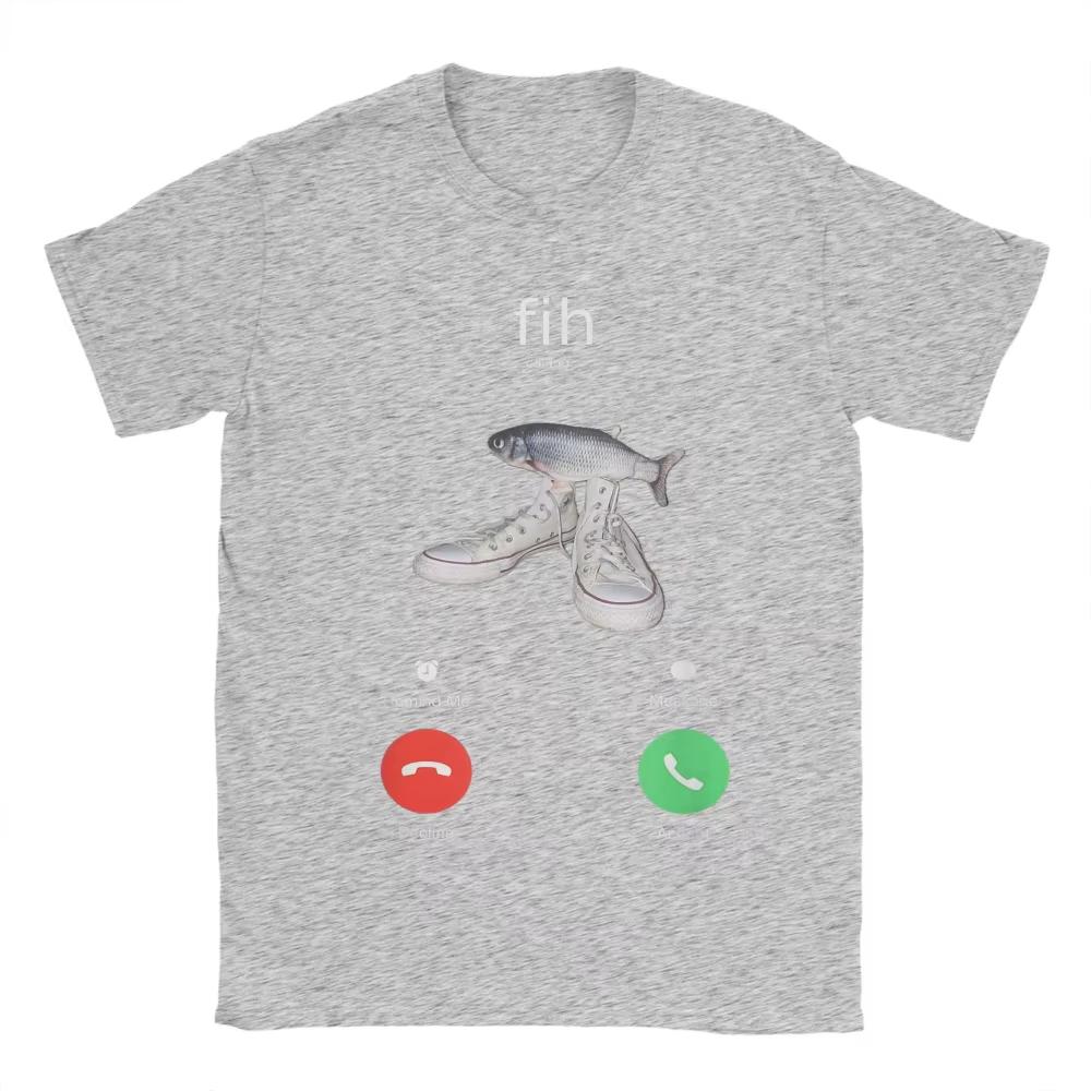 Fih Meme Fish Calling Shirt Misspelled Fih Is Calling TShirt Unisex Women Crew Neck Pure Cotton T Shirt Short Sleeve Tee Shirt
