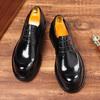 Luxury Genuine Leather Mens Business Dress Shoes Black Lace-Up Oxfords Office Wedding Party Formal Shoes for Men