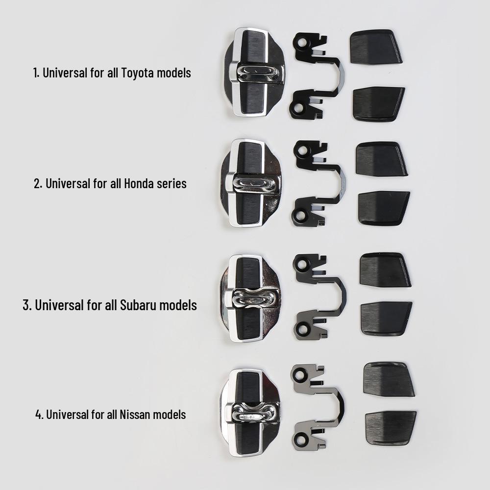 Subaru Forester, Outback, XV, Legacy Anti-Rattle TRD Door Lock Buckle Cover - Stainless Steel Car Accessory.