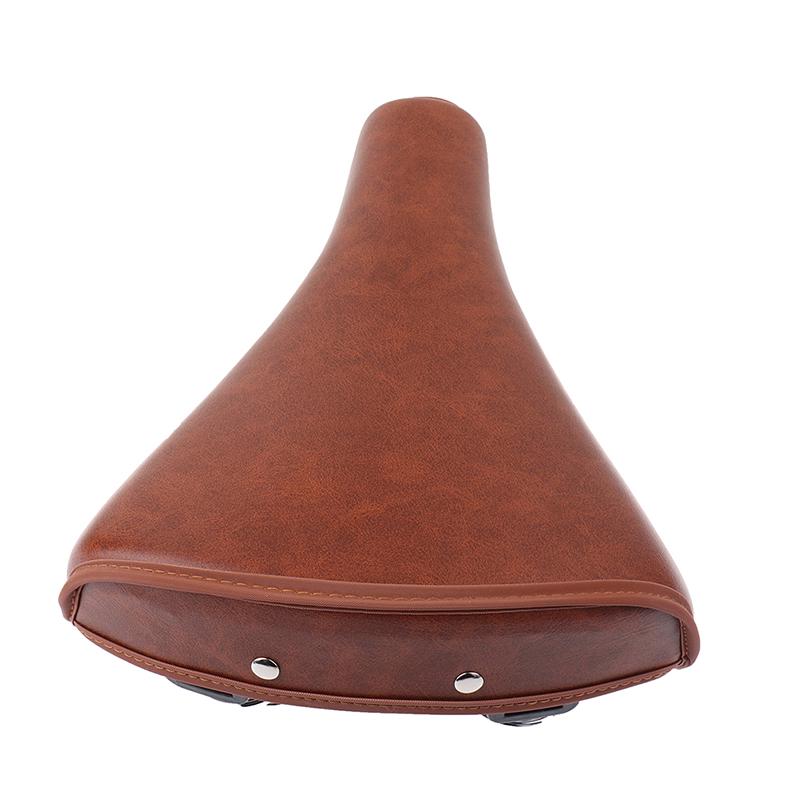 Vintage Retro Bicycle Bike Cycle Pu Leather Saddle Seat Spring Comfortable Seat