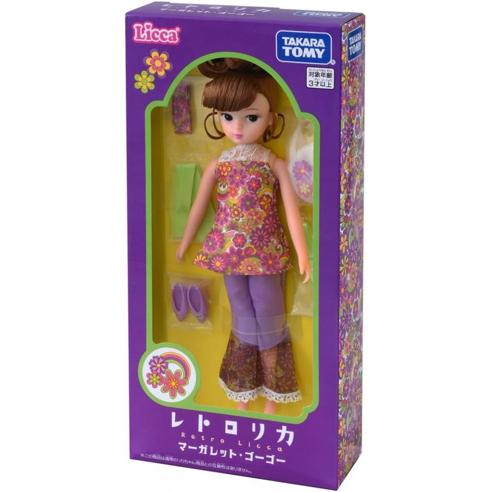 Takaratomy Retro Licca Chan Doll Margaret Go Go Dress Up Toy 3 Years And Up