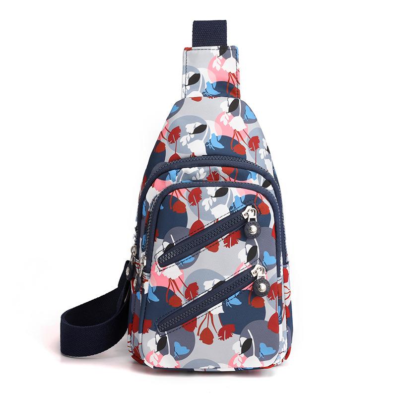 1 Stück Brusttasche Damen Neue Koreanische Version Modische Damen Schulter Umhängetasche Trendig Lässig Vielseitig Bedruckte Brust Kleine Rucksacktasche