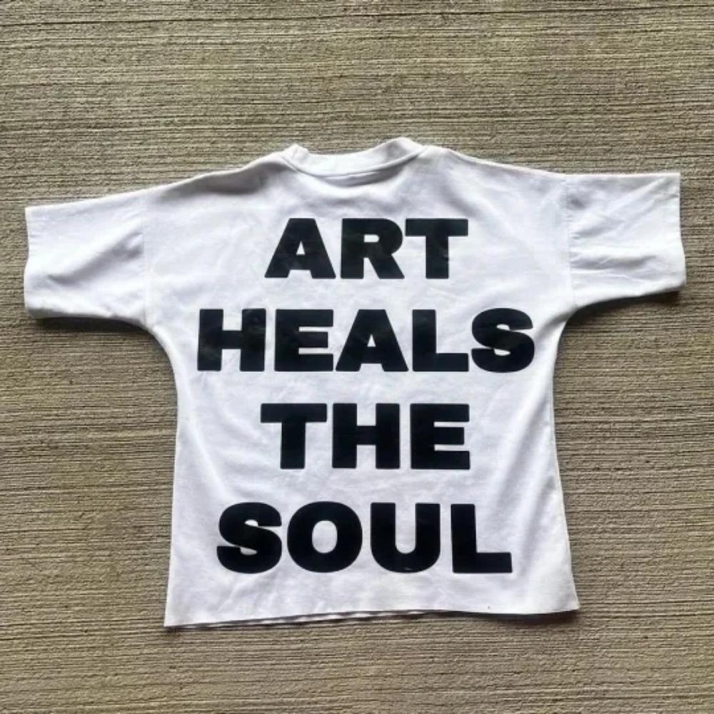 Y2K Vintage Clothing Retro Classic Graphic Printed Loose Short Sleeve Harajuku Gothic Casual Oversized Cotton T Shirt Men Women