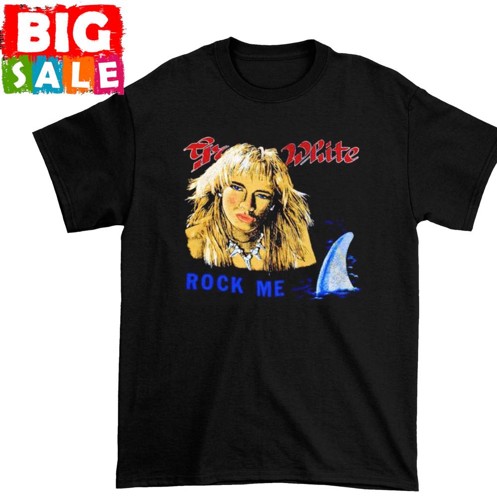 1980s great White Twice Shy Once Bitten T Shirt S-234XL Black Shirt Unisex T-Shirt Graphic Tee XXXL