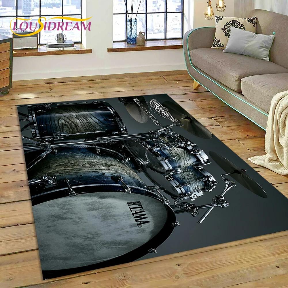 Bicí souprava Hudební nástroje Bicí souprava Koberec Kobereček pro Domov Obývací pokoj Ložnice Pohovka Rohožka Dekor, Dětský koberec Protiskluzová podložka na podlahu