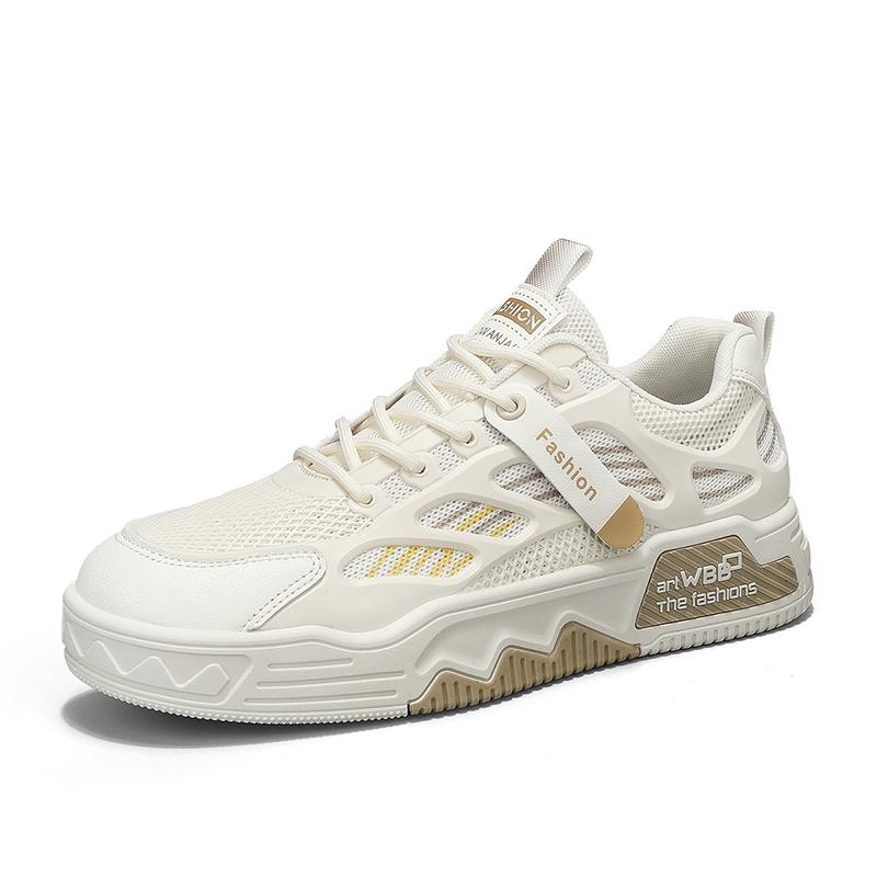 Students' Casual Borad Shoes Four Season New Breathable Soft-Sole Non-Slip Men'S Outdoor Walking Shoes Fashion Sports Flat Shoes