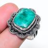 Natürlicher Grüner Jade Edelstein 925 Sterling Silber Schmuck Ringgröße 7.5 AR-17057