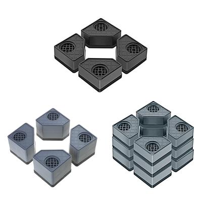 4x Furniture Leveling Feet Washing Machine Anti-Vibration Pad for Air Conditioning Refrigerator Desk Heightened Balanced