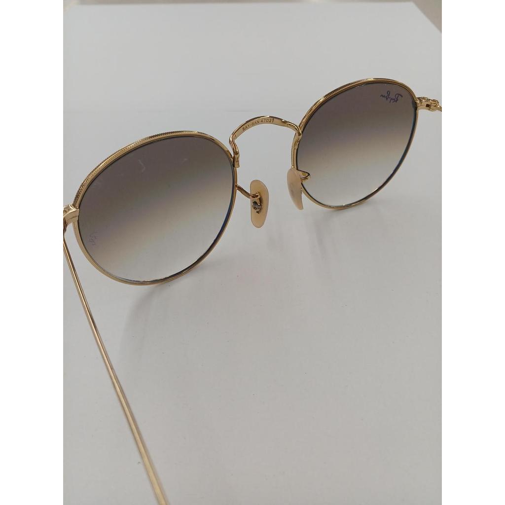 Used Ray Ban RB3447 ROUND METAL sunglasses