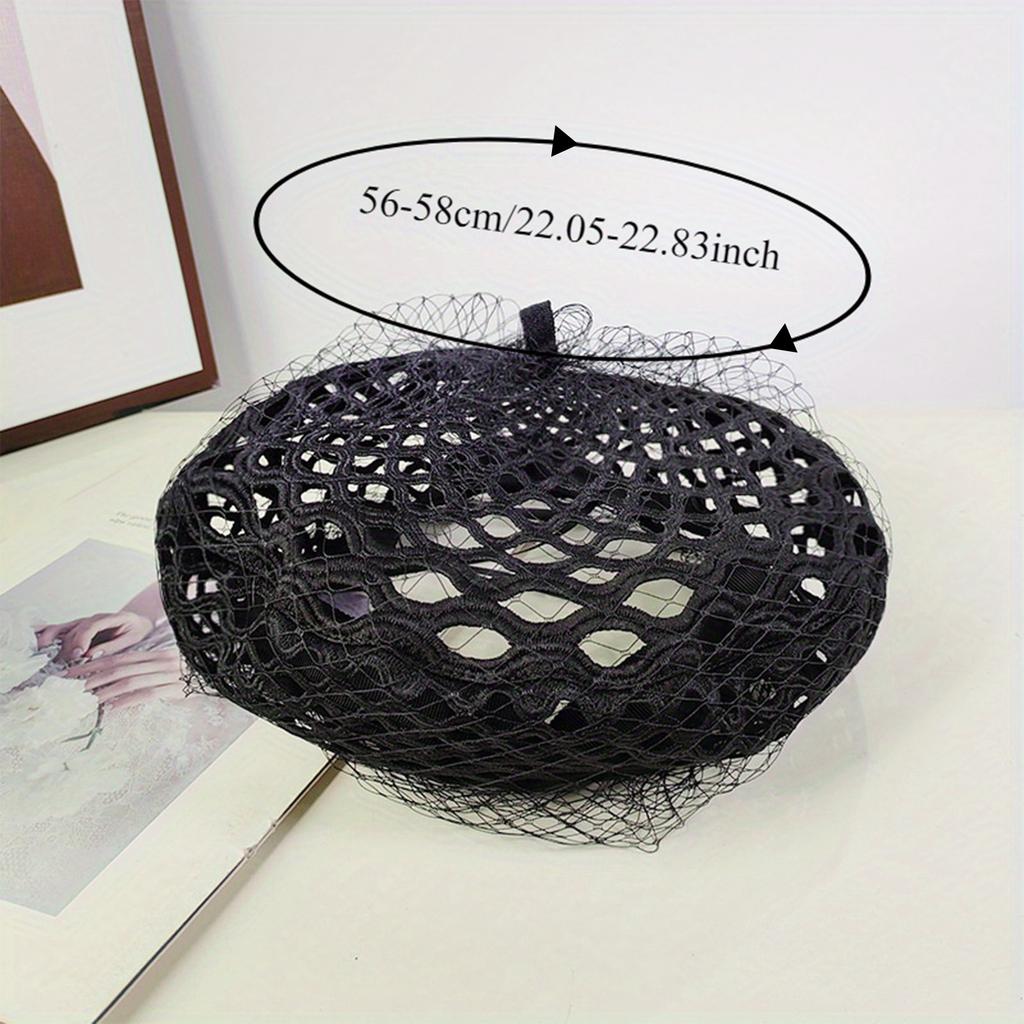 Summer Beret Caps for Women Breathable Mesh Design Solid Color Beret Ideal Gifts for Friends Family