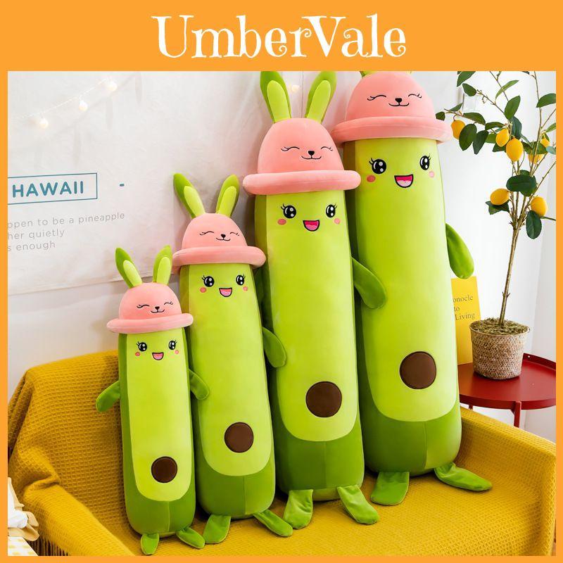 Green Avocado Plush Toy Delightful Expression Soft Cotton Material