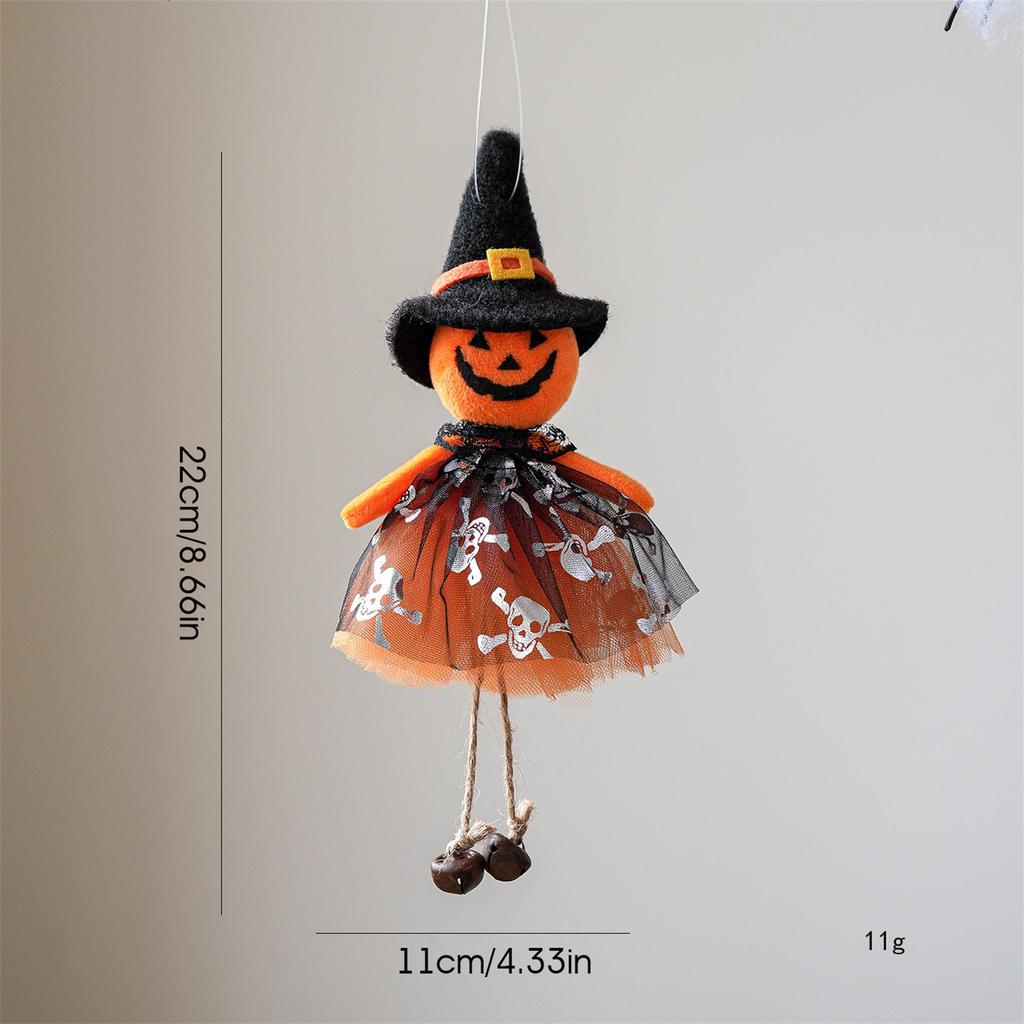 Halloween Hängende Geisterornamente Niedliche Gruselige Kürbisgeist- & Hexenornamente für Zuhause Halloween-Party-Ornamente Zubehör