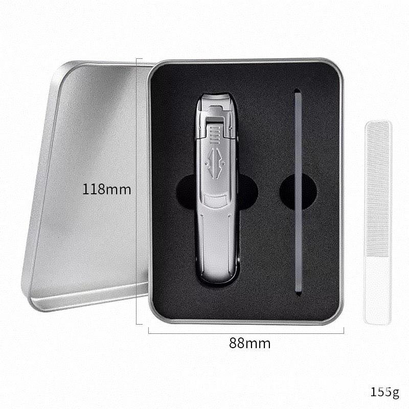 Stainless Steel Clippers with Anti-Splash Design & Multi-Purpose Phone Holder