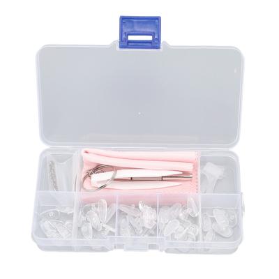 Eye Glass Repairing Kit Multiple Silicone Nosepiece Screwdriver Screw Tweezers Mirror Cloth Set