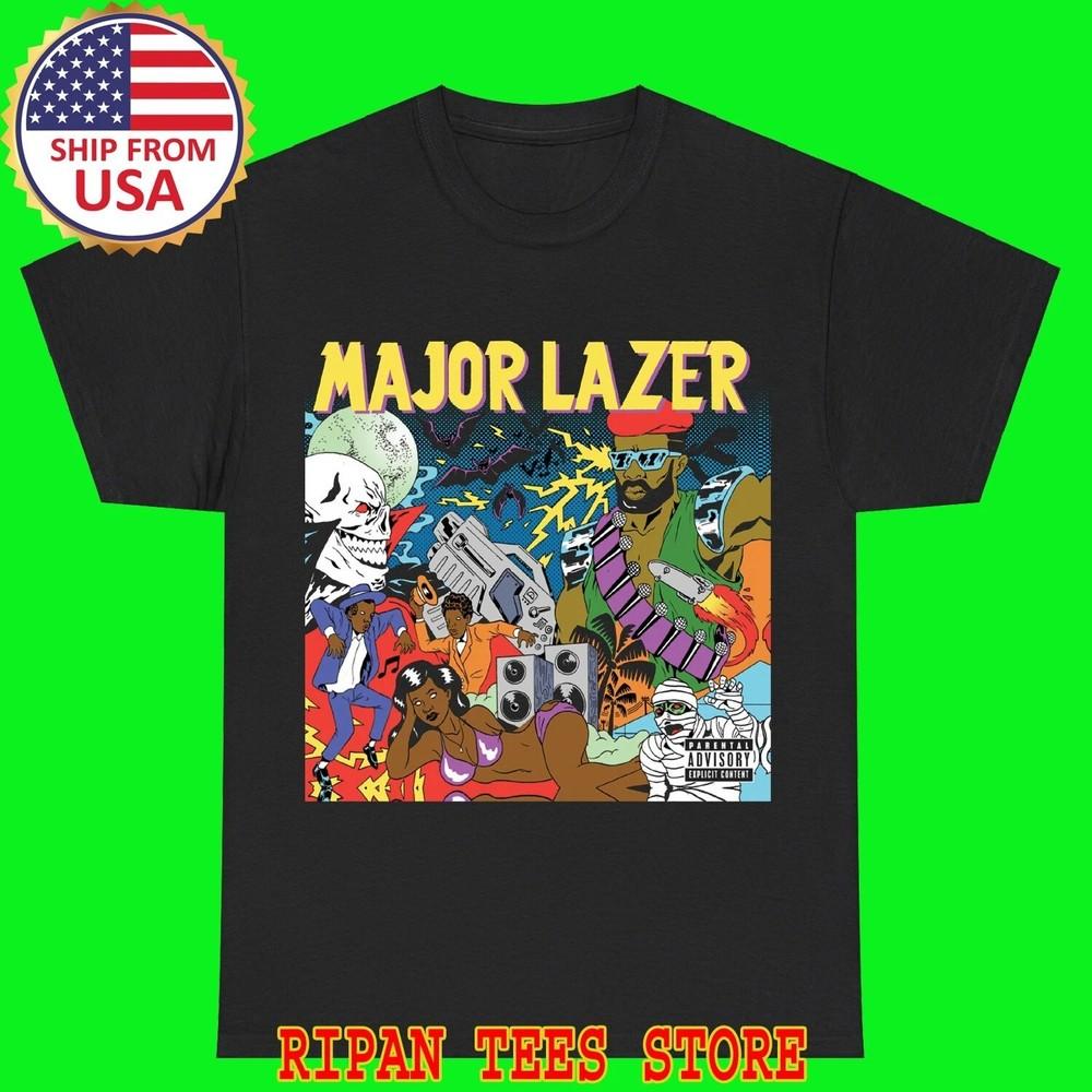 Major Lazer Guns Don#039;t Kill People Black TShirt Size S  5XL Unisex T-Shirt XXXL